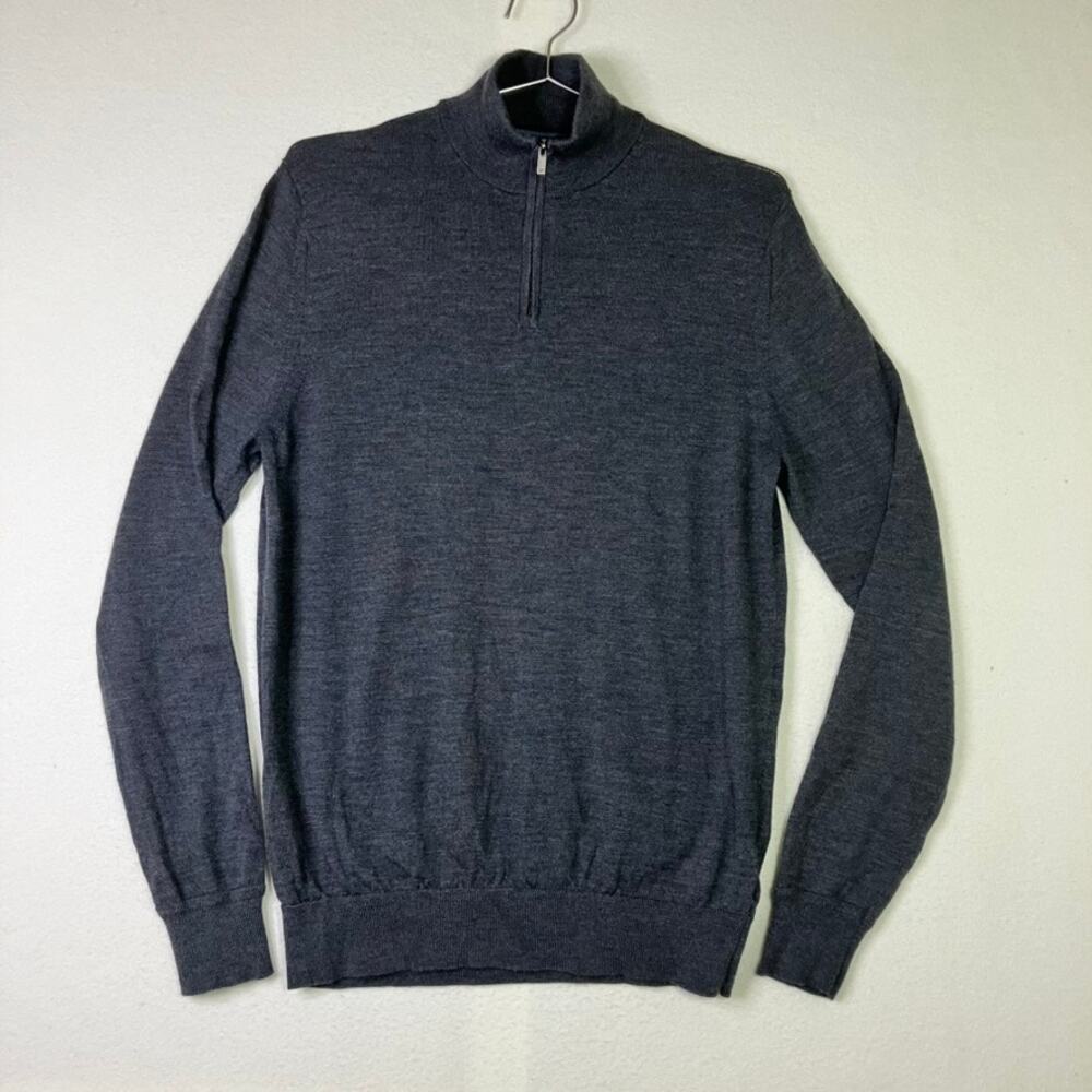 Marks & Spencer 100% Extra Fine Merino Wool Sweater Size M Quiet Luxury M&S